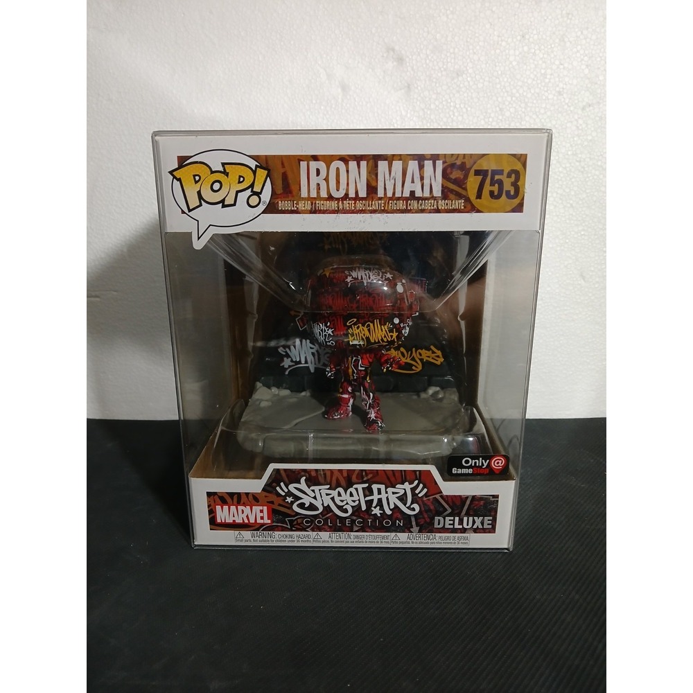 FUNKO POP! DELUXE - STREET ART COLL - IRON MAN #753 (MANHATTAN) GAME STOP EXC
